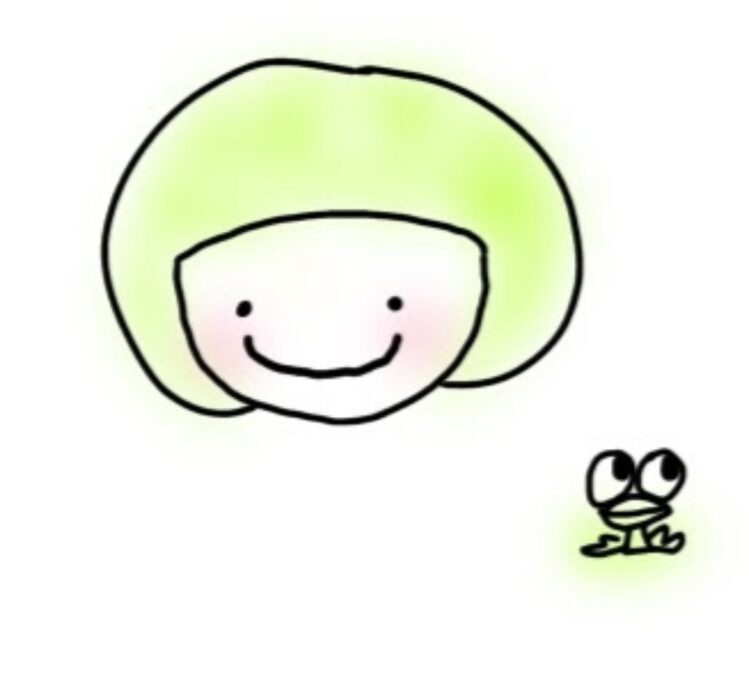 けろちゃんの顔のイラスト